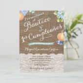 パンプキンラティーノバプテスマ1歳の誕生日パーティー スペインの 招待状 (スタンド正面)