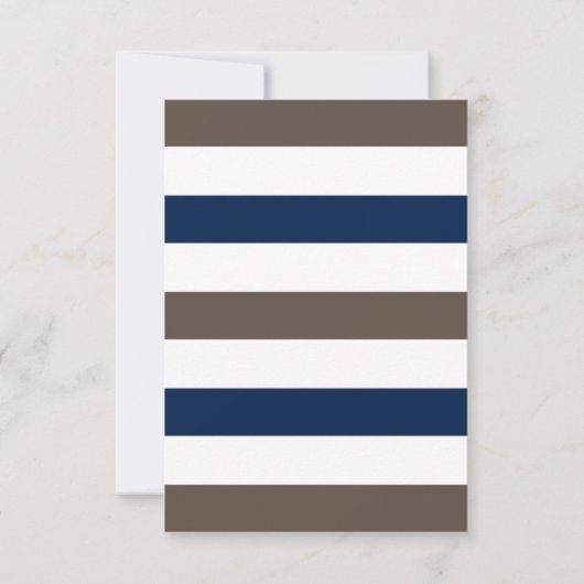 パンプキンラテサッカーネイビーブルーウェディングシャワー 招待状 (裏面)