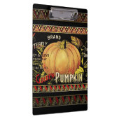 パンプキンラベルアンティークバタフライブランド クリップボード (右)