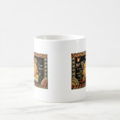 パンプキンラベルアンティークバタフライブランド コーヒーマグカップ (中央)