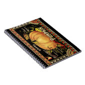 パンプキンラベルアンティークバタフライブランド ノートブック (右側)