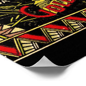 パンプキンラベルアンティークバタフライブランド ポスター (角)