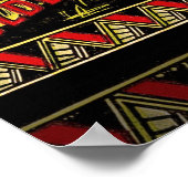 パンプキンラベルアンティークバタフライブランド ポスター (角)