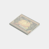 パンプキンラベルアンティークバタフライブランド ポストイット (アングル)