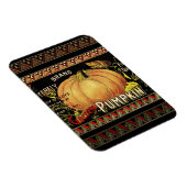 パンプキンラベルアンティークバタフライブランド マグネット (右側)