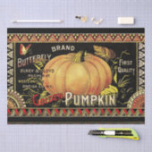 パンプキンラベルアンティークバタフライブランド 薄葉紙 (クラフト)