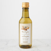 パンプキンリトルかわいこちゃんパイ赤ちゃんシャワーのお願い ワインラベル (正面)