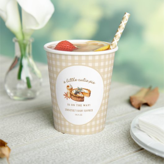 パンプキンリトルかわいこちゃんパイ赤ちゃんシャワー 紙コップ (インサイチュ)