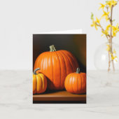 パンプキン勉強- AI - C カード (黄色い花)