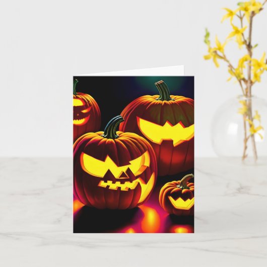 パンプキン勉強- AI - J カード (黄色い花)