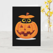 パンプキン子猫 カード (黄色い花)