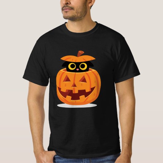 パンプキン子猫 Tシャツ (正面)