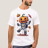 パンプキン宇宙飛行士 スプーキー宇宙探検Tシャツ Tシャツ (正面)