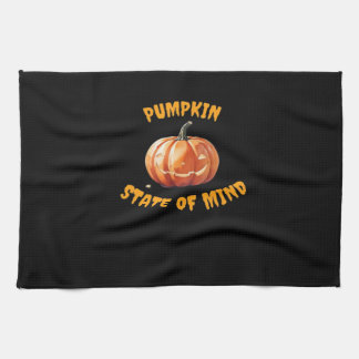 パンプキン州オブマインド – ハロウィンクラシックのTシャツ キッチンタオル