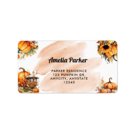 パンプキン差出人住所ラベル ラベル