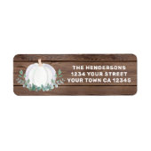 パンプキン差出人住所 ラベル (正面)