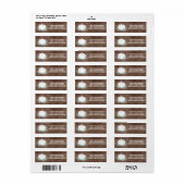 パンプキン差出人住所 ラベル (フルシート)