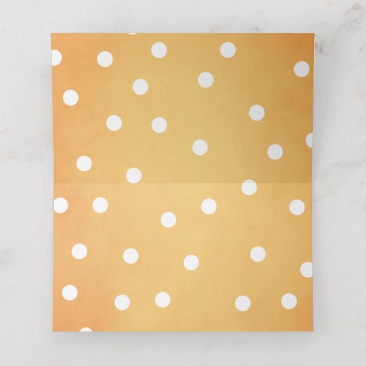 パンプキン座席表秋秋シャワー誕生日 プレイスカード (内部開封)