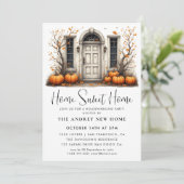 パンプキン引っ越し祝いパーティーパーティーホームスウィートホーム 招待状 (スタンド正面)