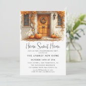 パンプキン引っ越し祝いパーティーパーティーホームスウィートホーム 招待状 (スタンド正面)