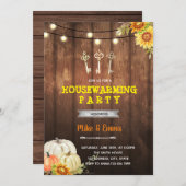 パンプキン引っ越し祝いパーティーパーティー 招待状 (正面/裏面)