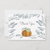 パンプキン感謝のメッセージカード サンキューカード (正面)