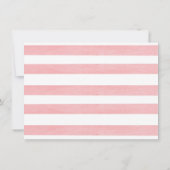 パンプキン感謝フォトカード - 女の子（ストライプ） 招待状 (裏面)