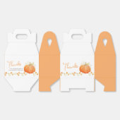 パンプキン水色秋ラブウェディング感謝してい中 フェイバーボックス (見開き)