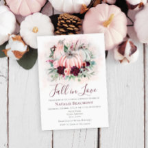 パンプキン秋インラブブライダルシャワー