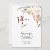 パンプキン秋インラブベビーシャワー招待状 招待状 (正面)