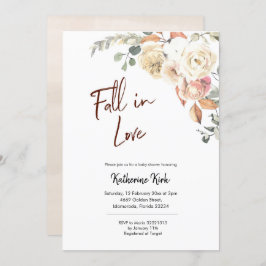 パンプキン秋インラブベビーシャワー招待状 招待状