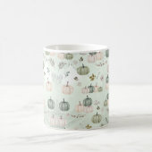 パンプキン秋グリーンサンクスギビングディナー コーヒーマグカップ (中央)