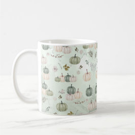 パンプキン秋グリーンサンクスギビングディナー コーヒーマグカップ