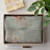 パンプキン秋グレーオレンジレッドフローラつる植物デカップージ 薄葉紙 (ギフト)