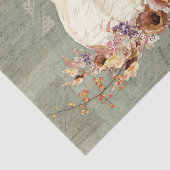 パンプキン秋グレーオレンジレッドフローラつる植物デカップージ 薄葉紙 (詳細)