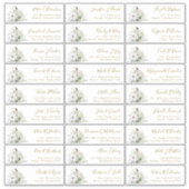 パンプキン秋ゲスト名アドレスステッカー シール (正面)