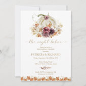 パンプキン秋ザナイトリハーサルディナー 招待状 (正面)