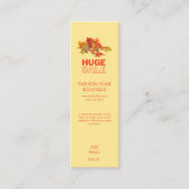 パンプキン秋テーマ衣料品ブティック価格 コーリングカード (正面)