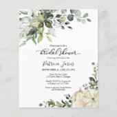 パンプキン秋バジェットブライダルシャワー招待 (正面)