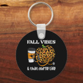 パンプキン秋ビベスナースハロウィンサンクスギビングSc キーホルダー (正面)