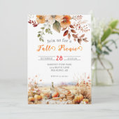 パンプキン秋ピクニック招待状 招待状 (スタンド正面)