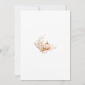 パンプキン秋ピクニック招待状 招待状 (裏面)