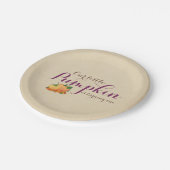 パンプキン秋ファーストバースデーパーティ紙プレート ペーパープレート (アングル)