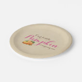 パンプキン秋ファーストバースデーパーティ紙プレート ペーパープレート (アングル)