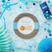 パンプキン秋ファーストバースデーパーティ紙プレート ペーパープレート (パーティー)