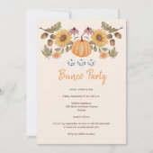 パンプキン秋フローラ秋サイコロバンコパーティー 招待状 (正面)