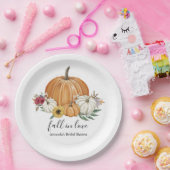 パンプキン秋ブライダルシャワー紙プレート ペーパープレート (パーティー)