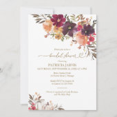 パンプキン秋ブライダルシャワー 招待状 (正面)