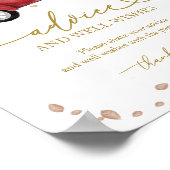 パンプキン秋ベビーシャワーアドバイス&ウィッシュサイン ポスター (角)