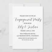 パンプキン秋婚約パーティ招待状 招待状 (裏面)